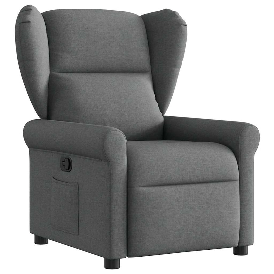 Fauteuil verstelbaar stof donkergrijs