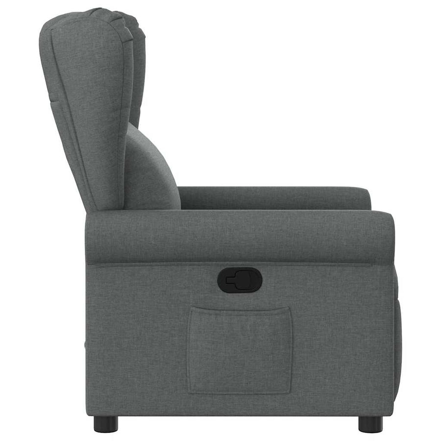 Fauteuil verstelbaar stof donkergrijs