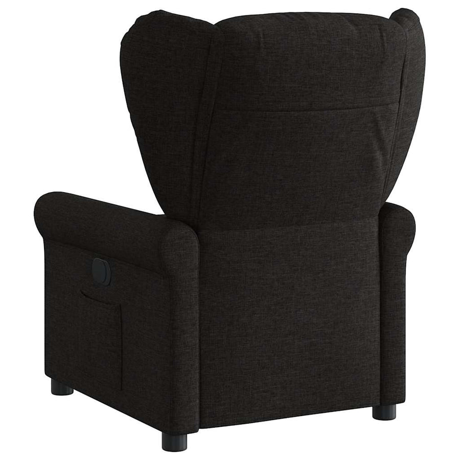 Fauteuil verstelbaar stof zwart