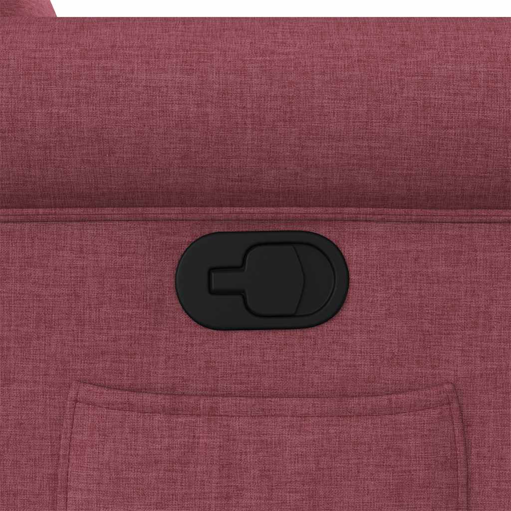 Fauteuil Verstelbaar Stof Wijnrood 1 Nee