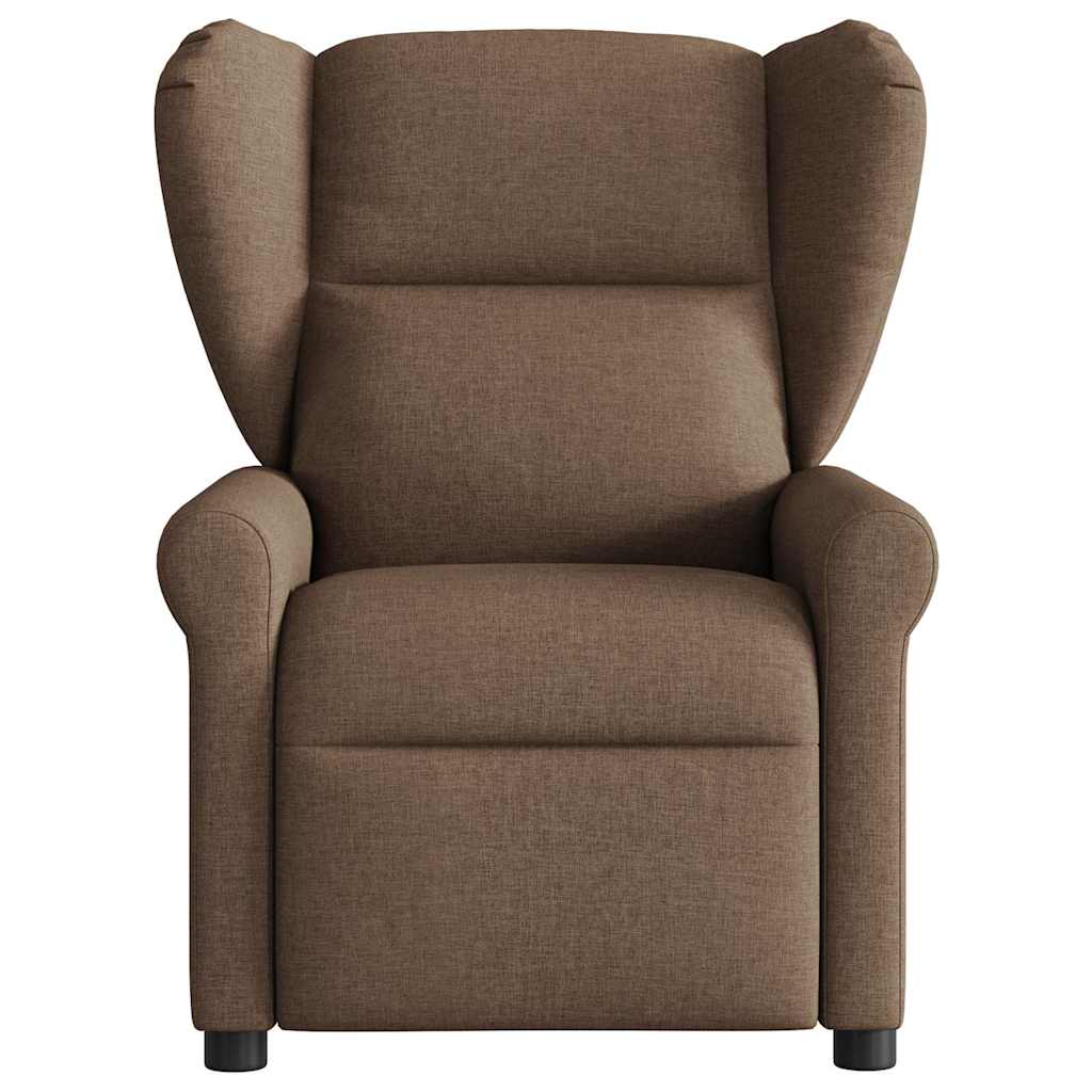 Fauteuil verstelbaar stof bruin
