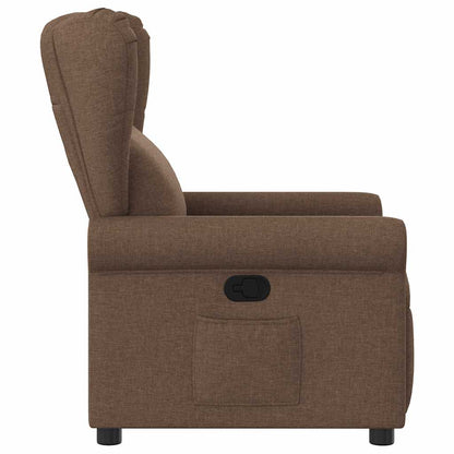 Fauteuil verstelbaar stof bruin
