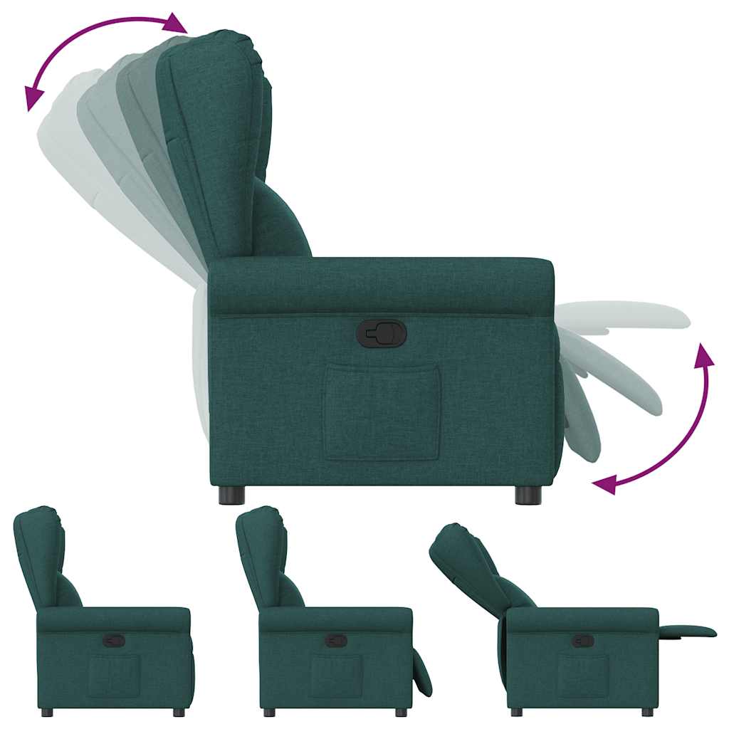 Fauteuil Verstelbaar Stof Donkergroen 1 Nee
