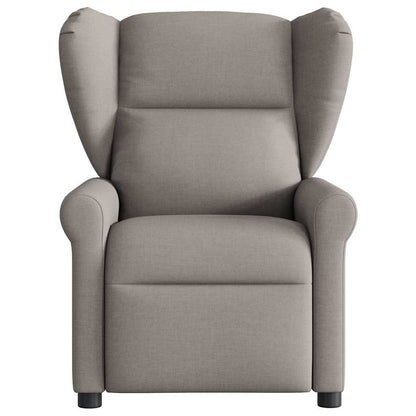 Fauteuil verstelbaar stof taupe