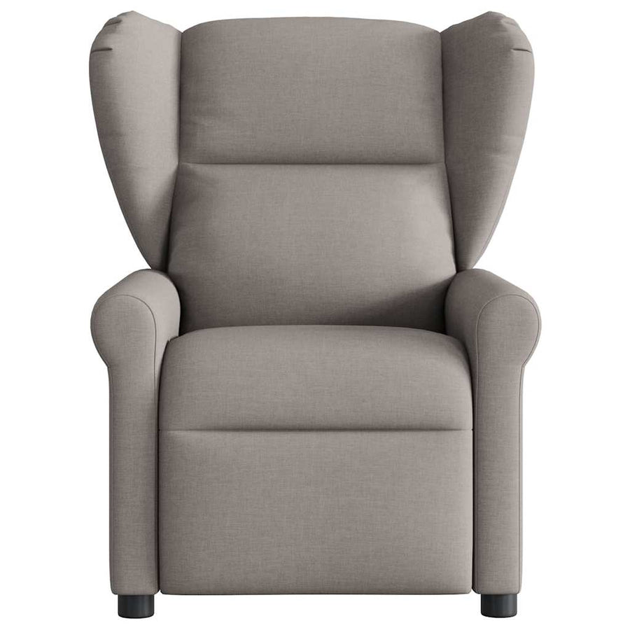 Fauteuil verstelbaar stof taupe