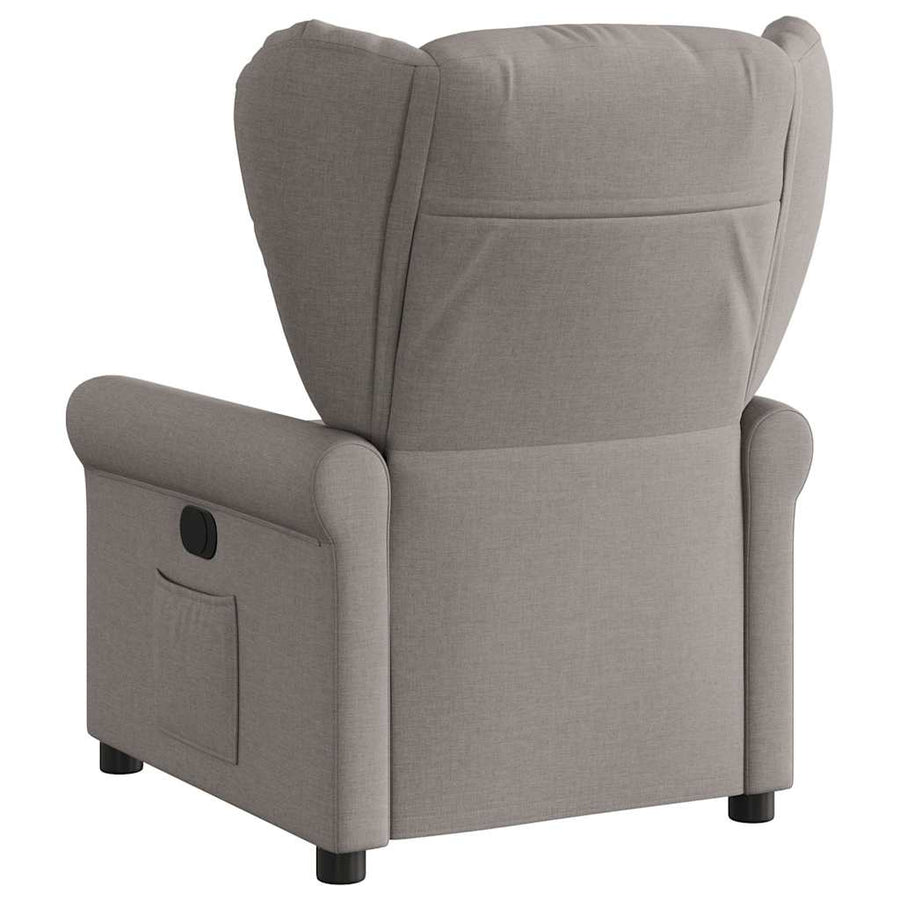 Fauteuil verstelbaar stof taupe
