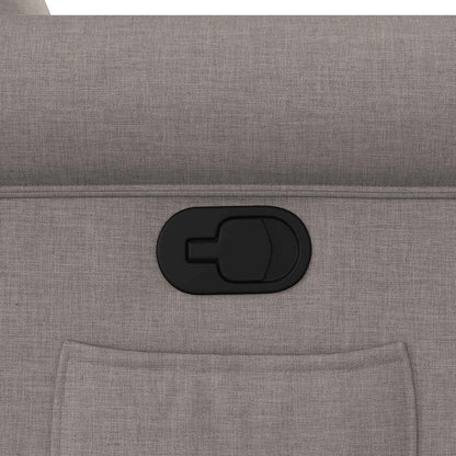 Fauteuil verstelbaar stof taupe