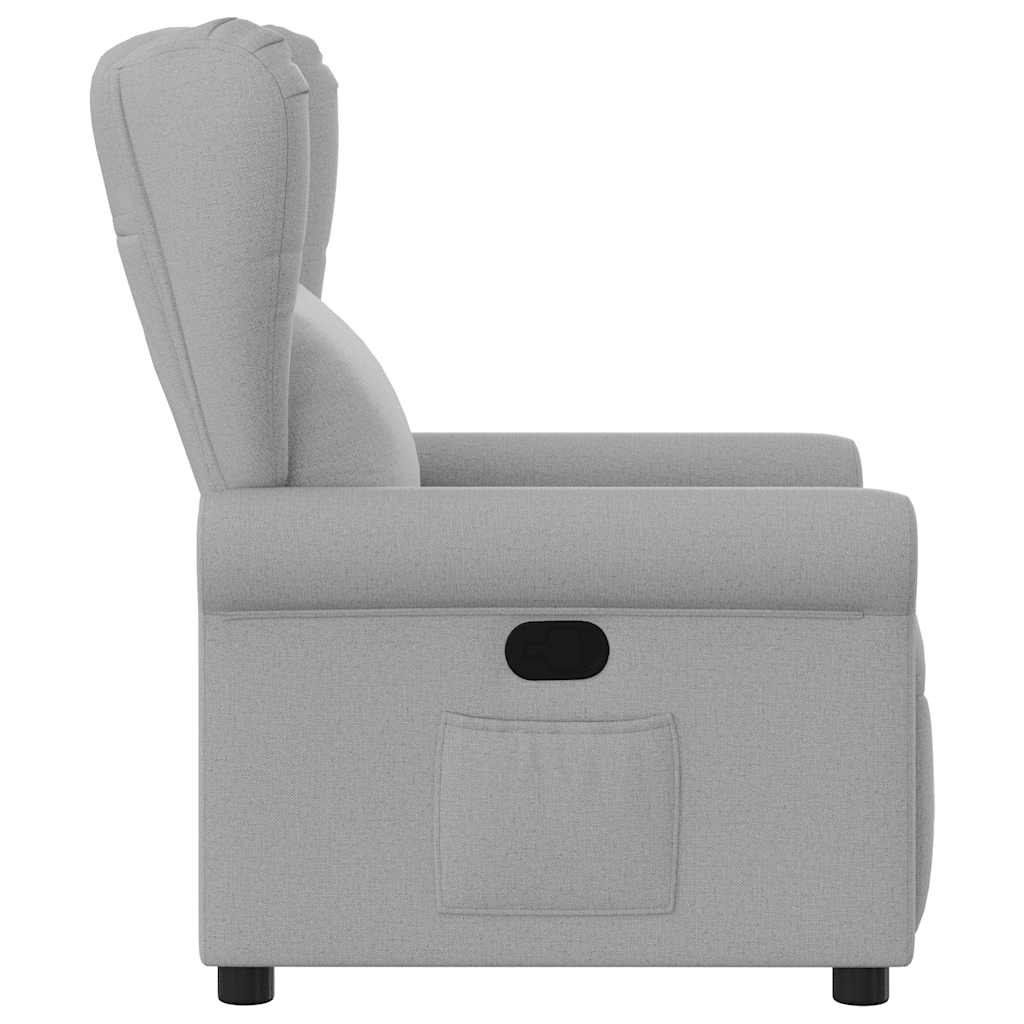 Fauteuil verstelbaar stof wolk grijs