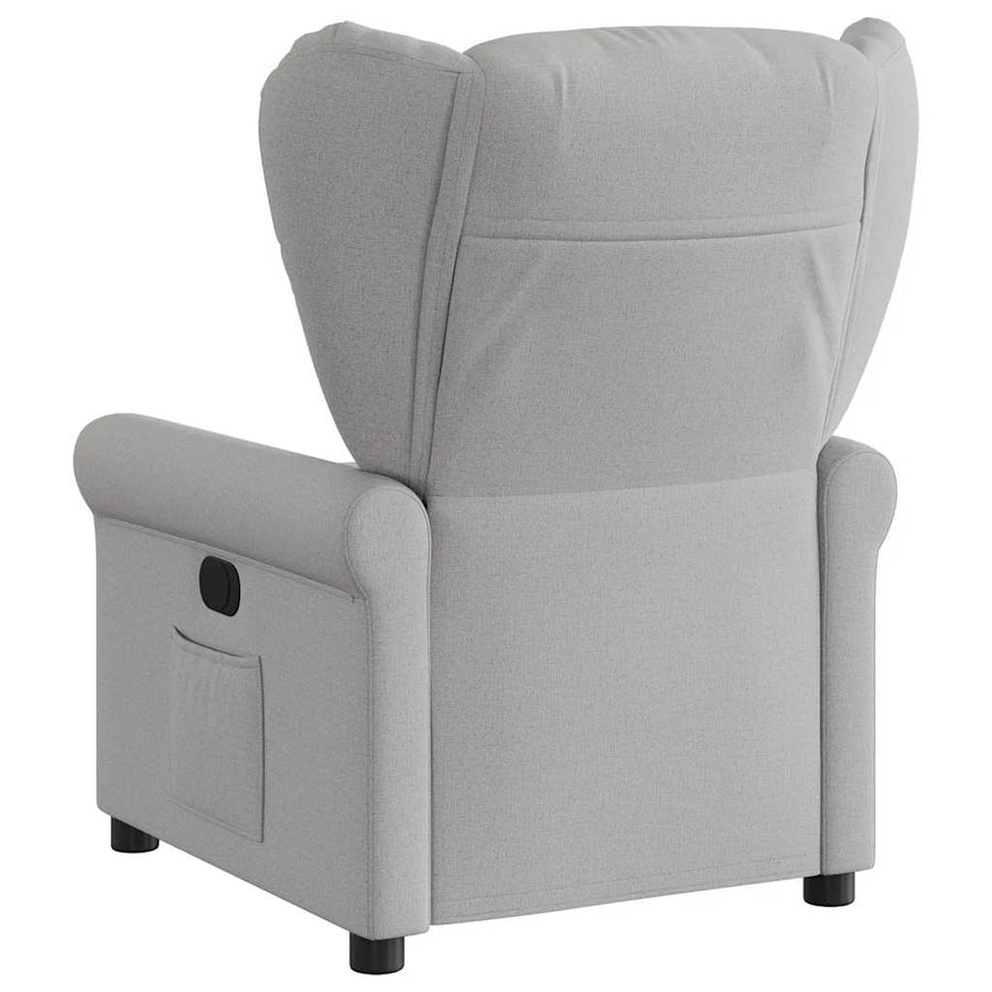 Fauteuil verstelbaar stof wolk grijs
