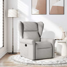 Fauteuil verstelbaar stof wolk grijs 72.5x87x100.5 cm