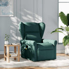 Massage chair adjustable fabric dark green