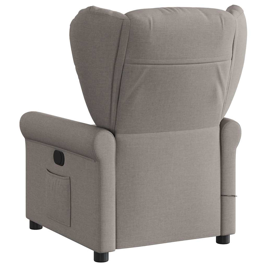 Massagestoel verstelbaar stof taupe