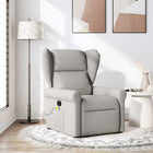 Massage chair adjustable fabric cloud grey