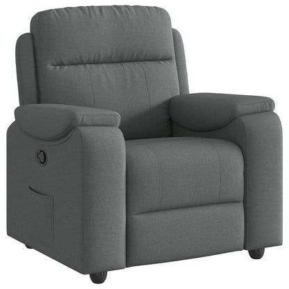 Fauteuil verstelbaar stof donkergrijs