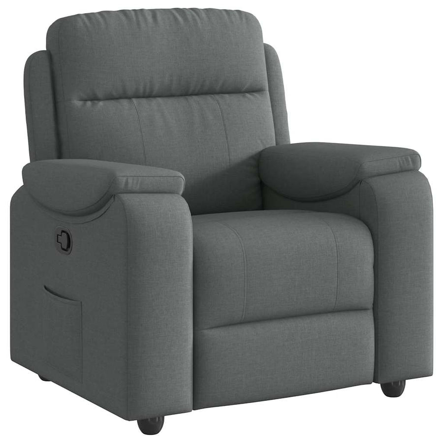 Fauteuil verstelbaar stof donkergrijs