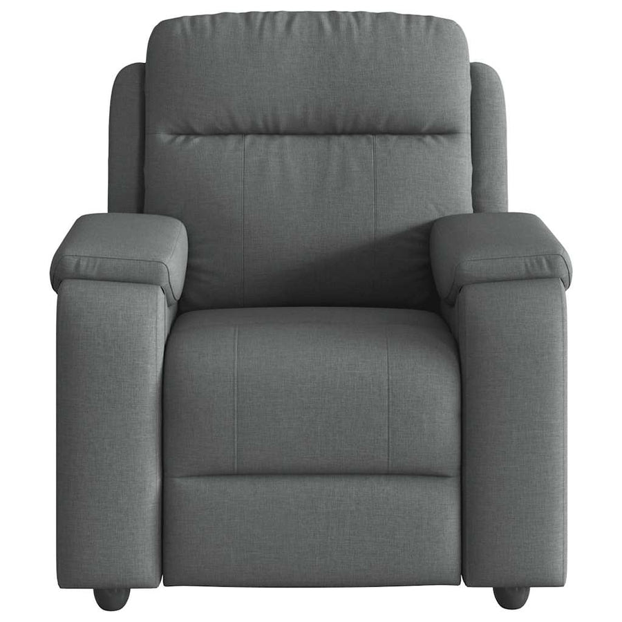 Fauteuil verstelbaar stof donkergrijs