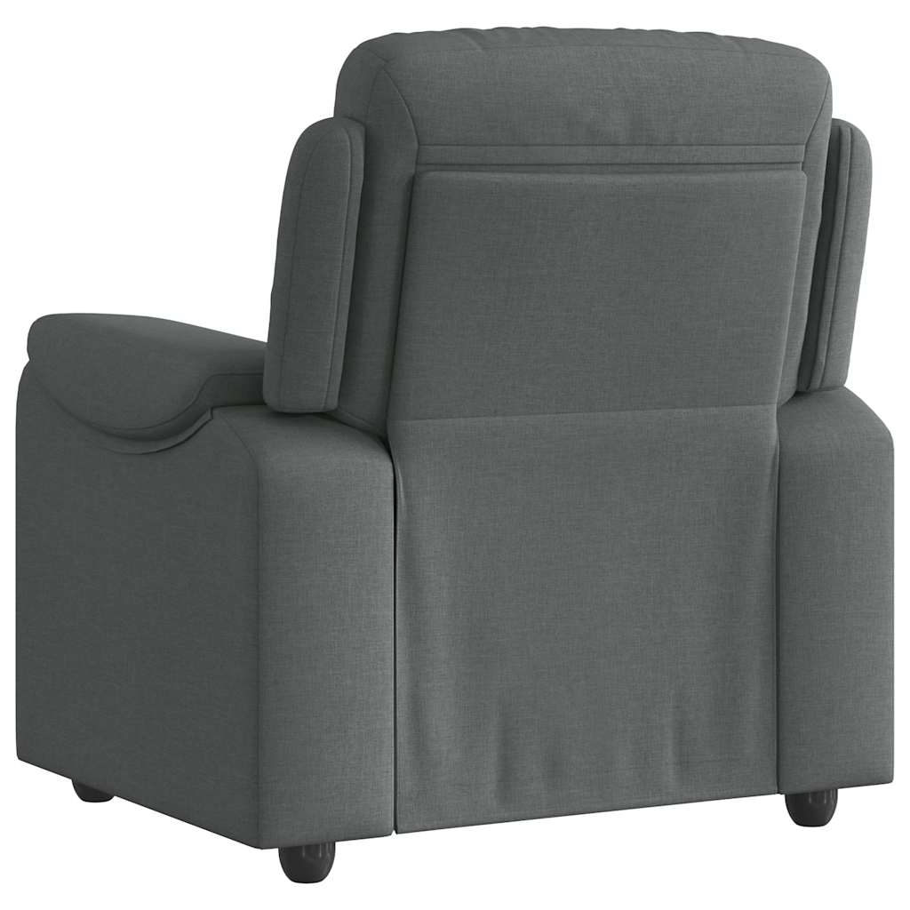 Fauteuil verstelbaar stof donkergrijs