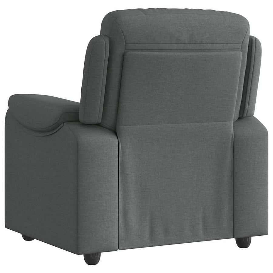 Fauteuil verstelbaar stof donkergrijs