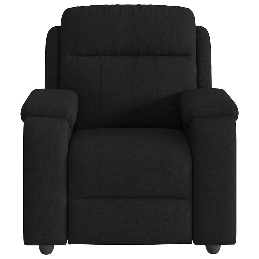 Fauteuil verstelbaar stof zwart