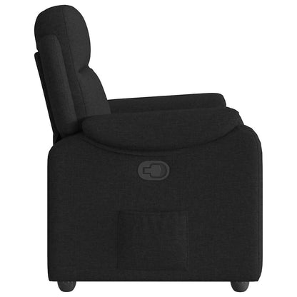 Fauteuil verstelbaar stof zwart