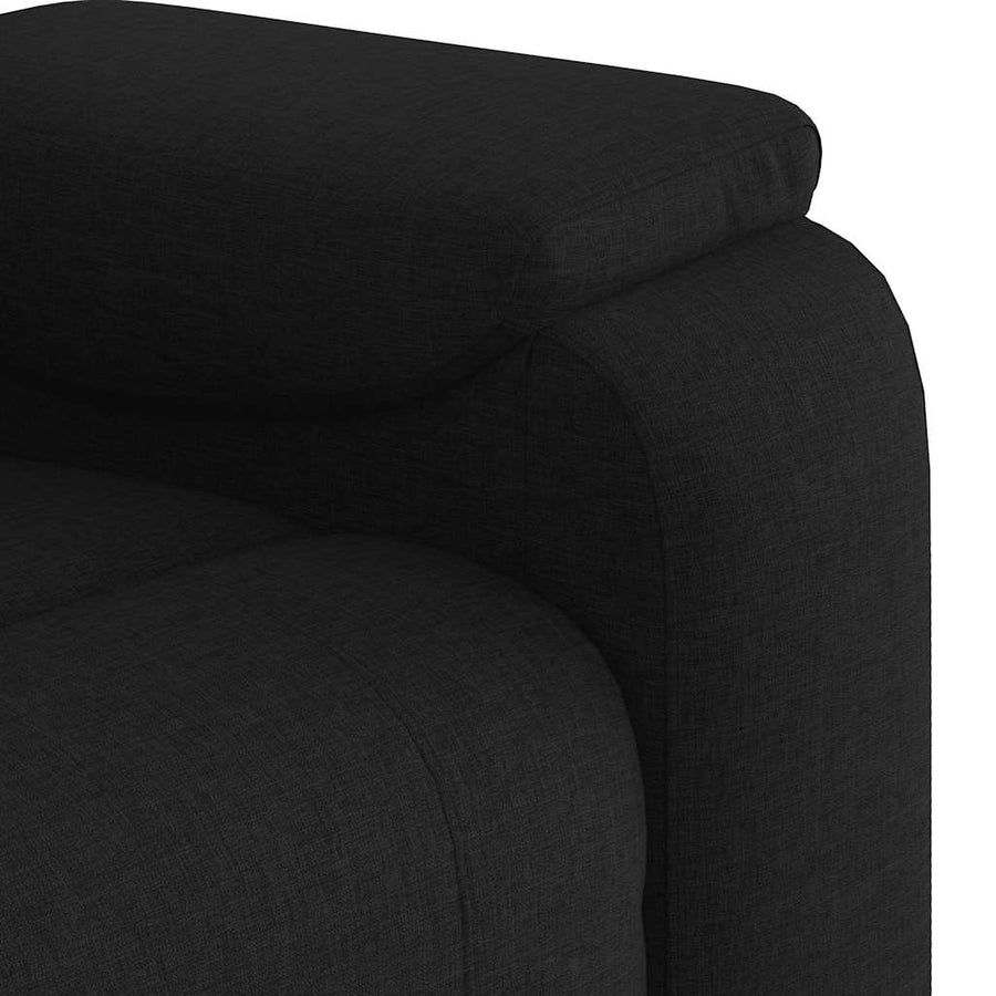Fauteuil verstelbaar stof zwart