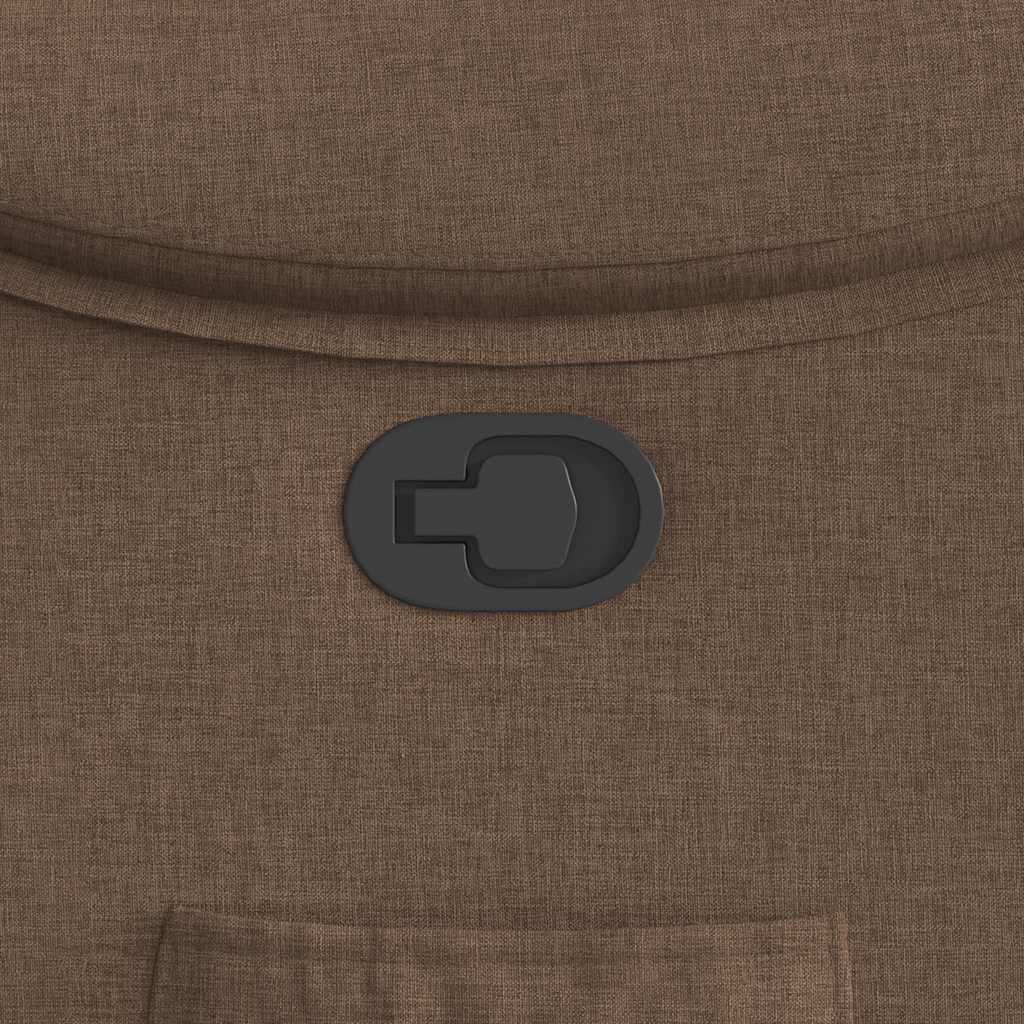 Fauteuil verstelbaar stof bruin