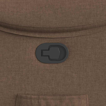 Fauteuil verstelbaar stof bruin