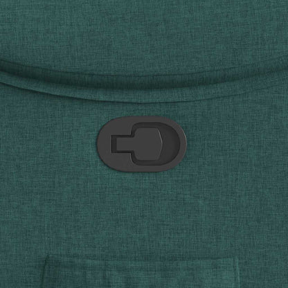 Fauteuil verstelbaar stof donkergroen