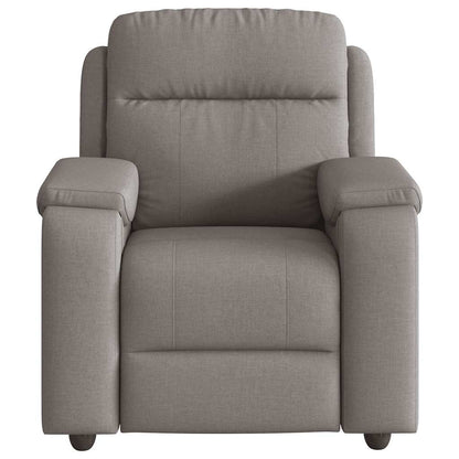Fauteuil verstelbaar stof taupe