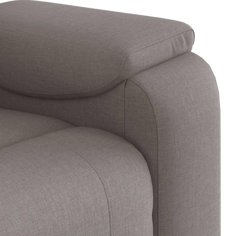 Fauteuil verstelbaar stof taupe