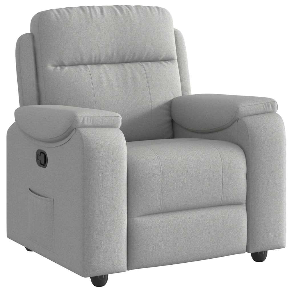 Fauteuil verstelbaar stof wolk grijs