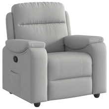 Fauteuil verstelbaar stof wolk grijs