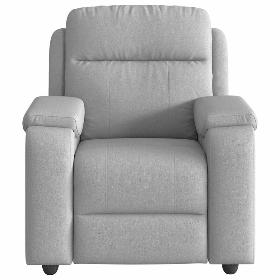 Fauteuil verstelbaar stof wolk grijs