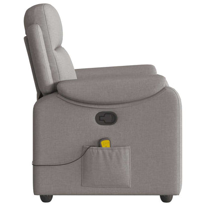 Massagestoel verstelbaar stof taupe