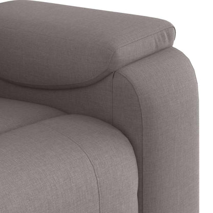 Massagestoel verstelbaar stof taupe