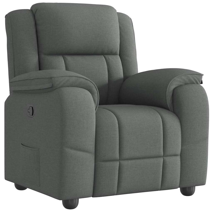 Fauteuil verstelbaar stof donkergrijs