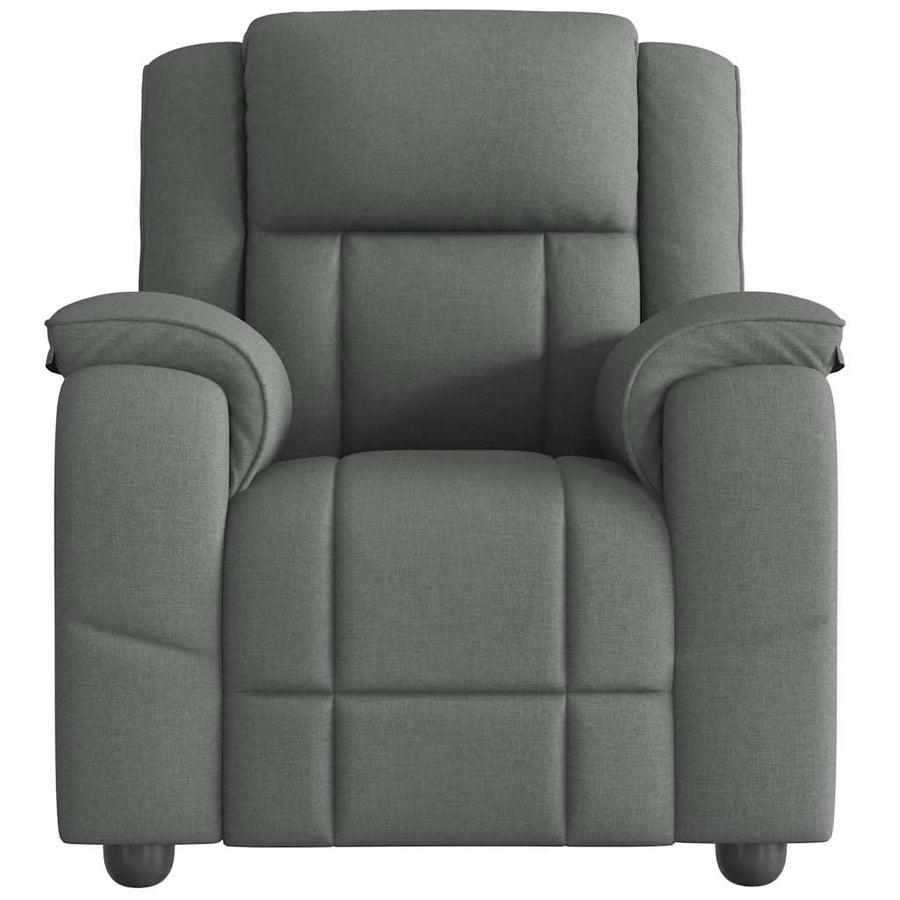 Fauteuil verstelbaar stof donkergrijs