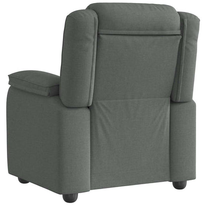 Fauteuil verstelbaar stof donkergrijs