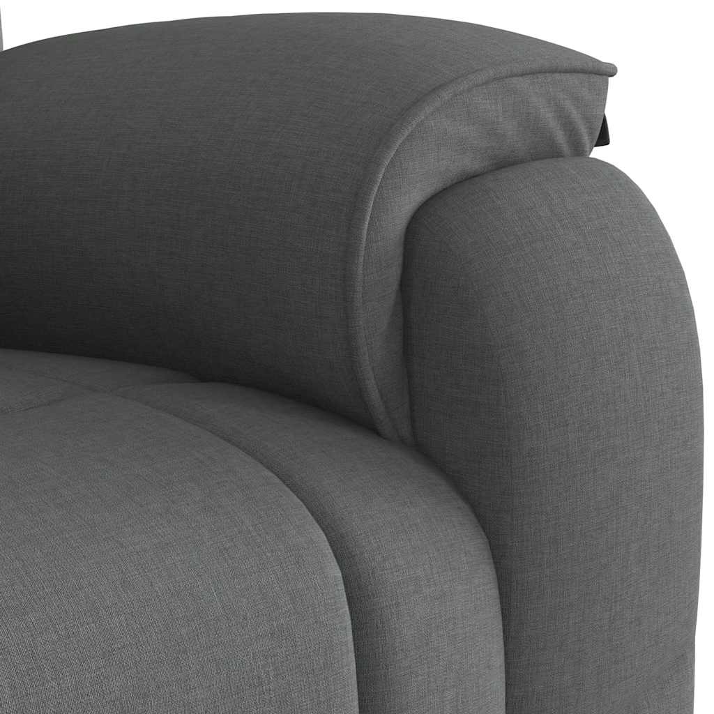 Fauteuil verstelbaar stof donkergrijs
