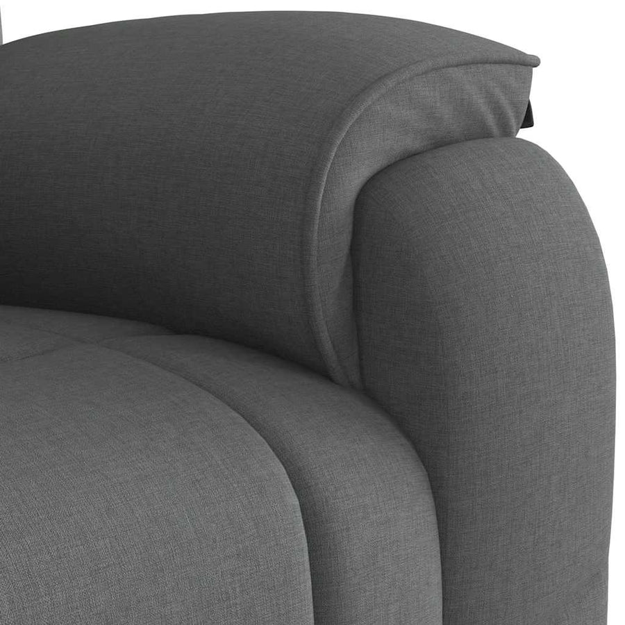 Fauteuil verstelbaar stof donkergrijs