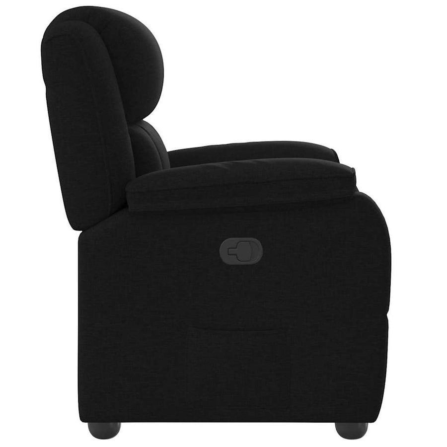 Fauteuil verstelbaar stof zwart