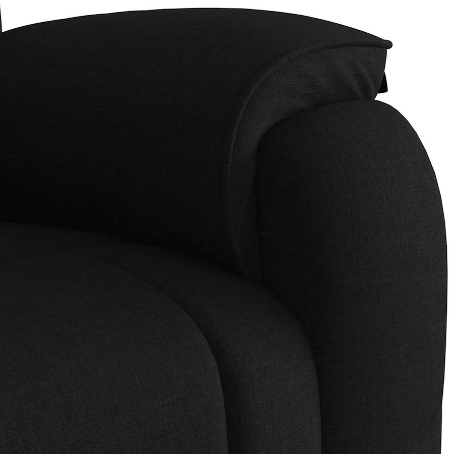 Fauteuil verstelbaar stof zwart