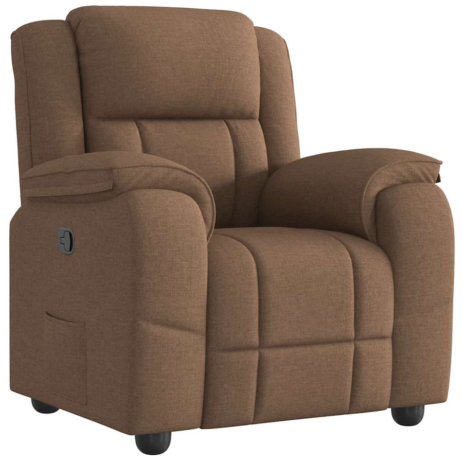 Fauteuil Verstelbaar Stof Bruin 1 Nee