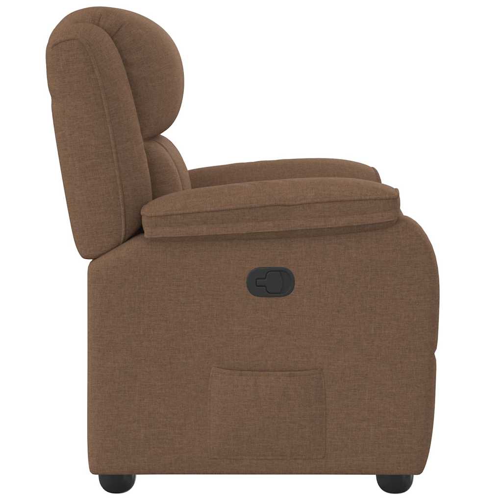 Fauteuil Verstelbaar Stof Bruin 1 Nee