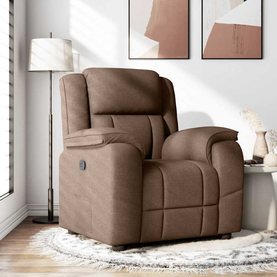Fauteuil Verstelbaar Stof Bruin 1 Nee