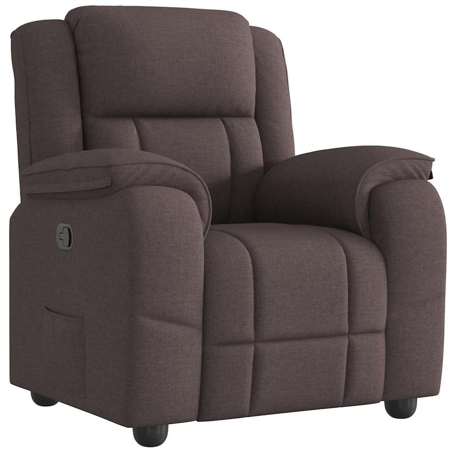 Fauteuil Verstelbaar Stof Donkerbruin 1 Nee