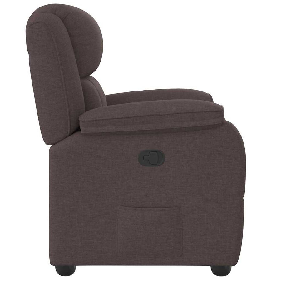 Fauteuil Verstelbaar Stof Donkerbruin 1 Nee