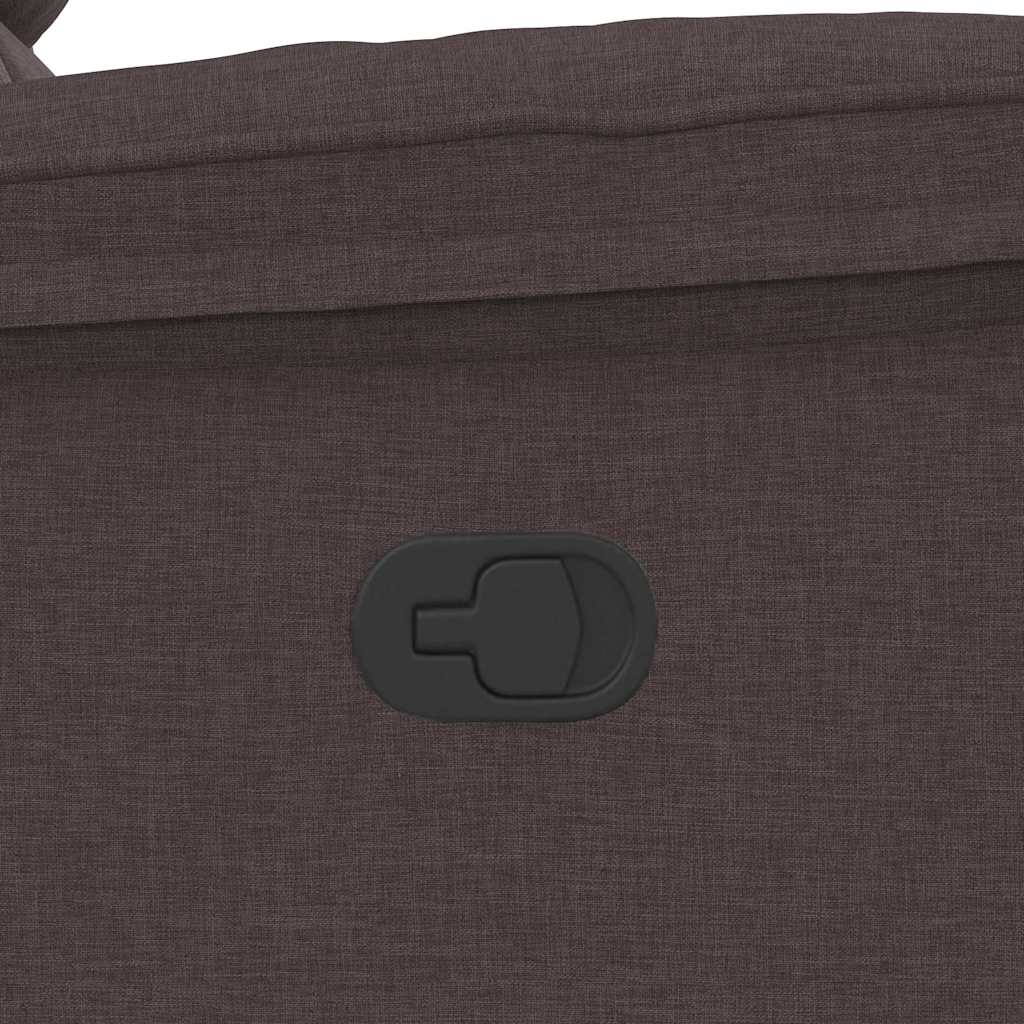 Fauteuil Verstelbaar Stof Donkerbruin 1 Nee