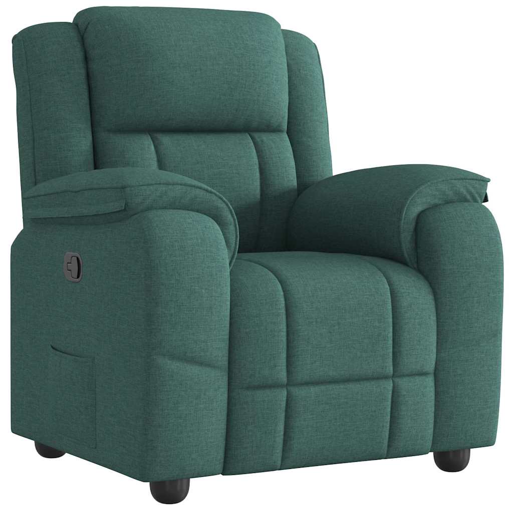 Fauteuil Verstelbaar Stof Donkergroen 1 Nee