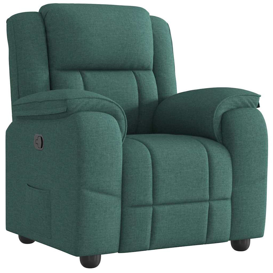 Fauteuil Verstelbaar Stof Donkergroen 1 Nee